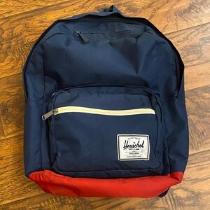 Herschel Navy and Red Backpack